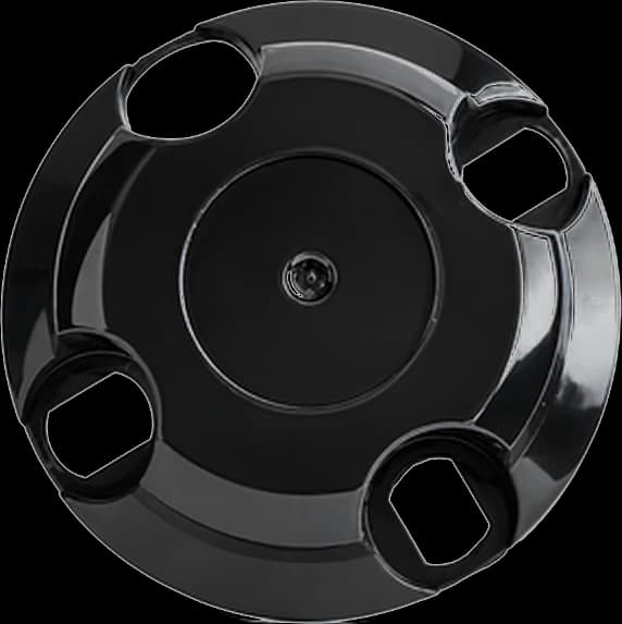 Calota New Black, vista frontal, preto brilhante